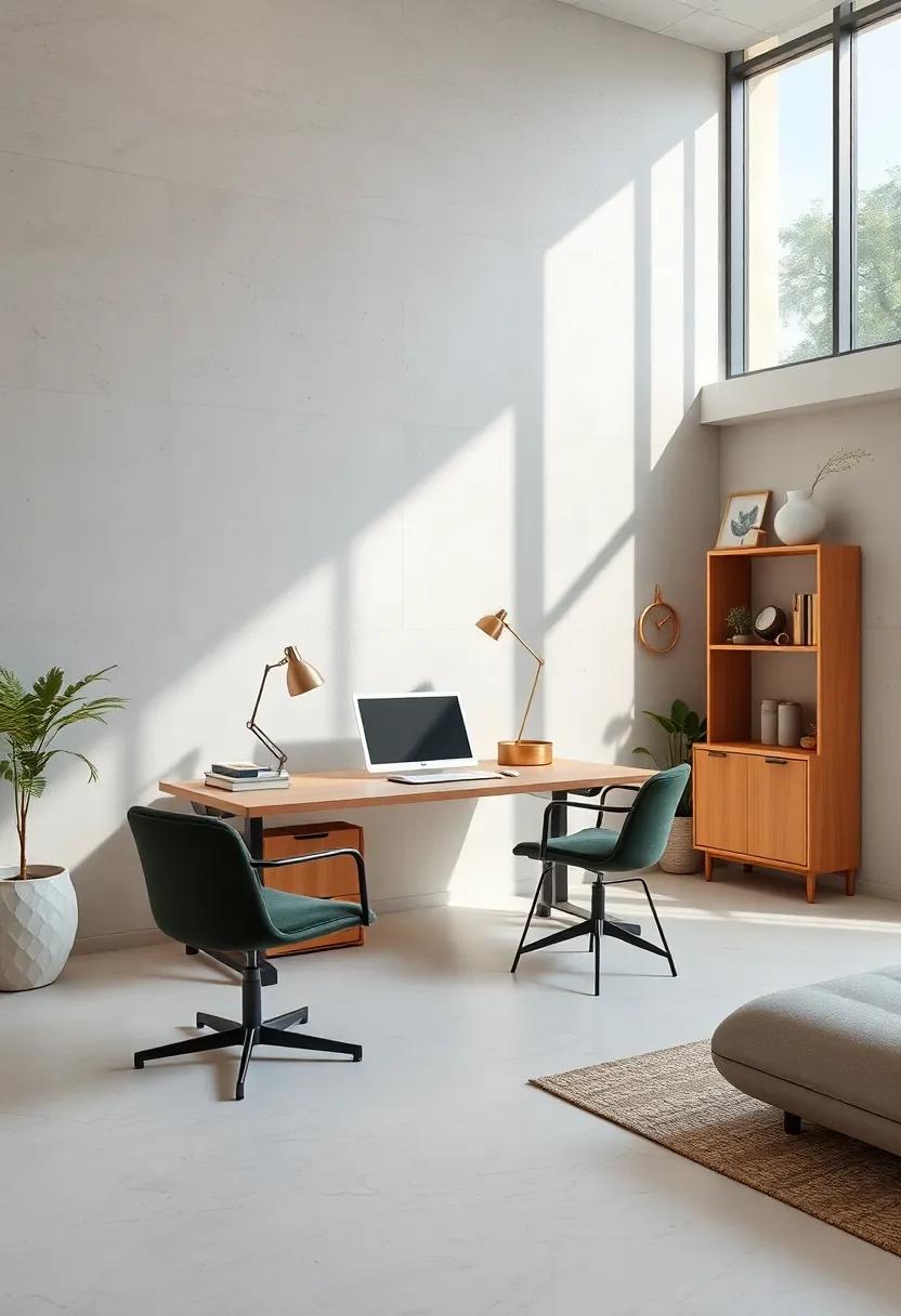 Understated Desk Setup Emphasizing Curated Simplicity And Natural Light Play