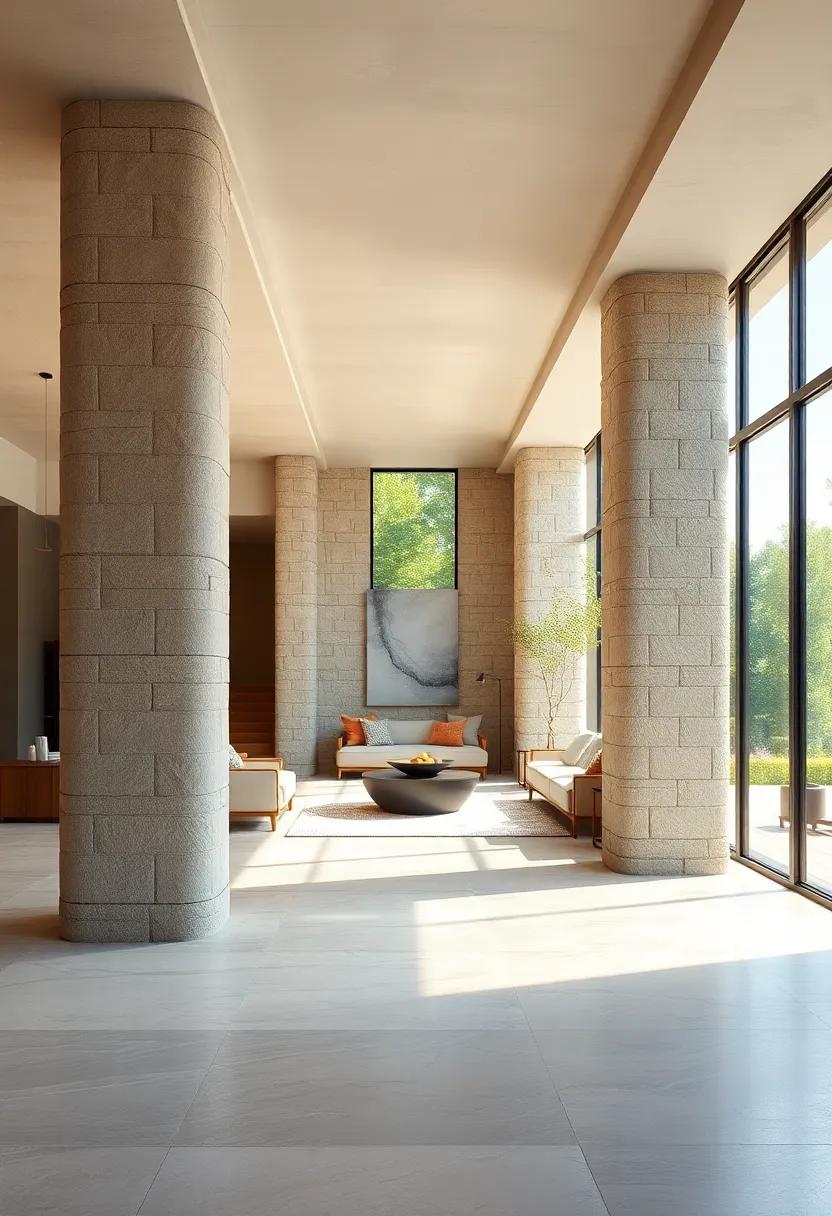 The Enduring Strength of Weather-Beaten Stone Columns Against the Test of Time and Nature