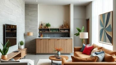 Maximizing Space: Stylish Ideas for Your Compact Living Room Bar Setup