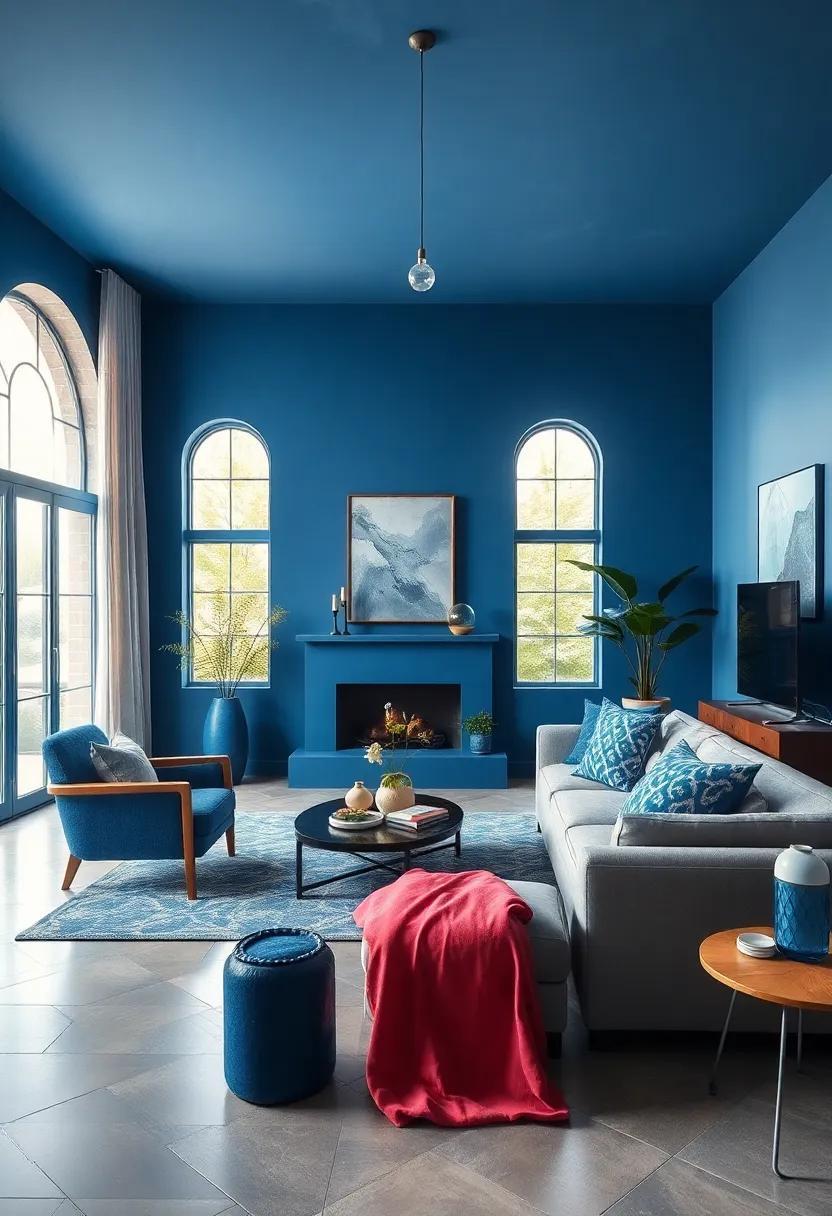 Serene Spaces: Creative Ideas for Blue Living Room Decor Inspiration