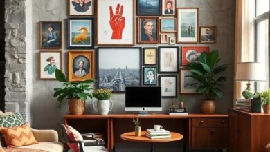 Eclectic Home Offices: Inspiring Gallery Walls That Spark Creativity