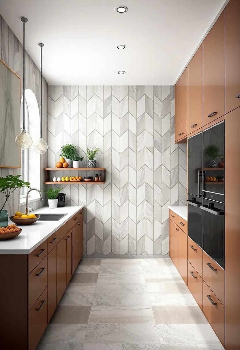 Monochromatic Tile Palettes Offering a Modern Interpretation of Classic Art Deco Geometry