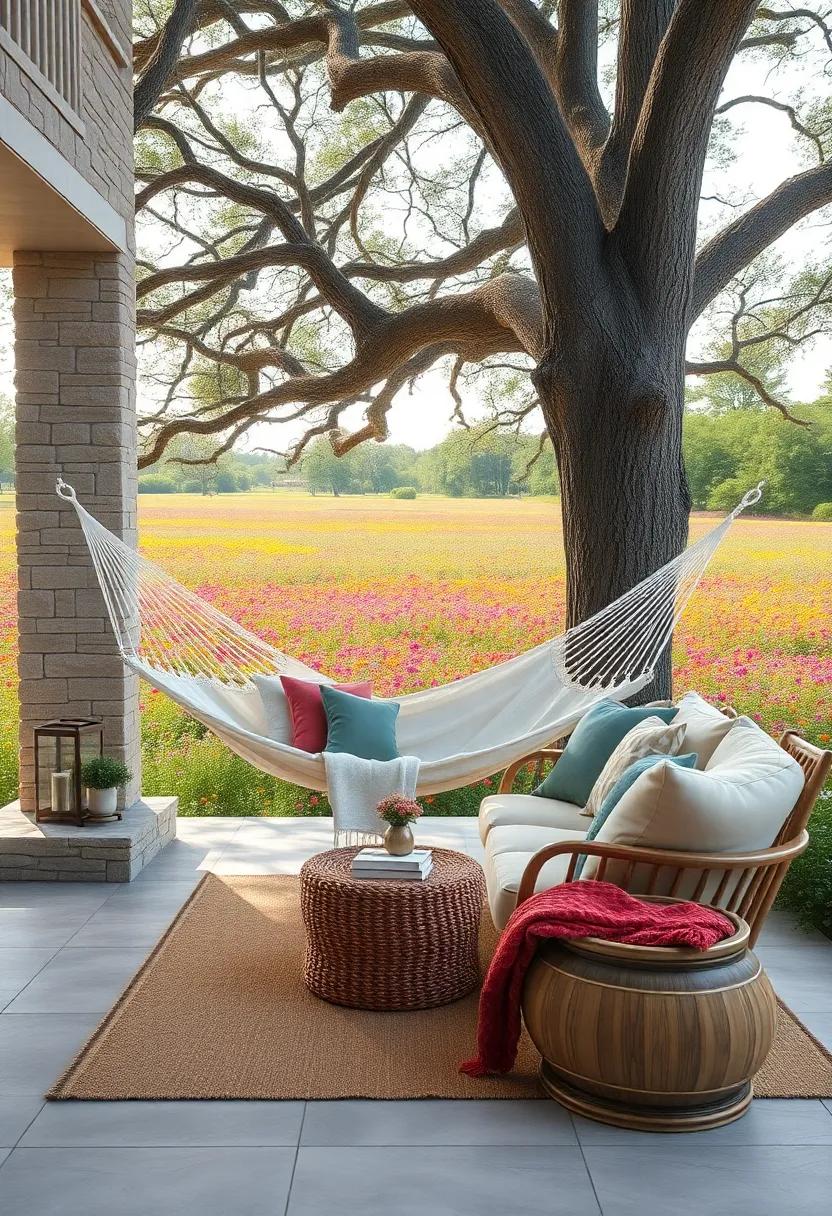 Rustic Wooden Benches Nestled Among Colorful Wildflowers in a Serene Cottagecore Garden Setting