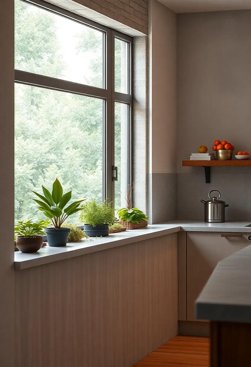 Reimagining Traditional Window Sills as Functional Green Spaces That Frame Kitchen Window Views
