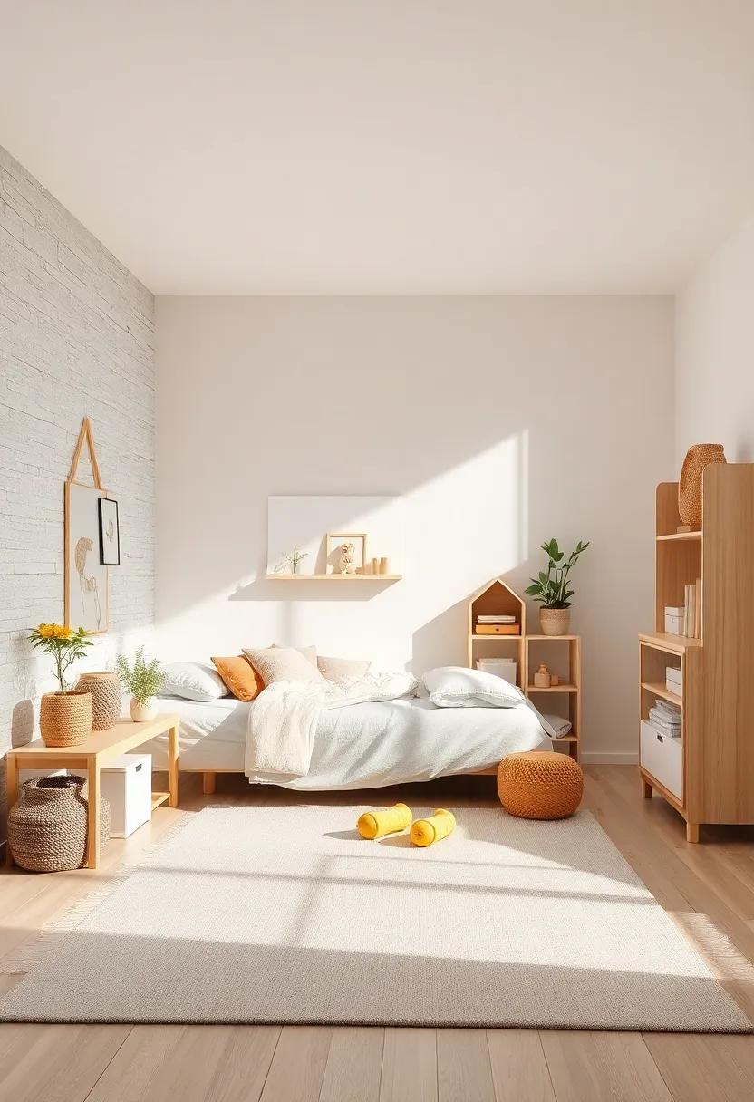 Quiet Organization System Using Neutral Tones To Show Accessibility And Order Within A Toddler's Montessori Space