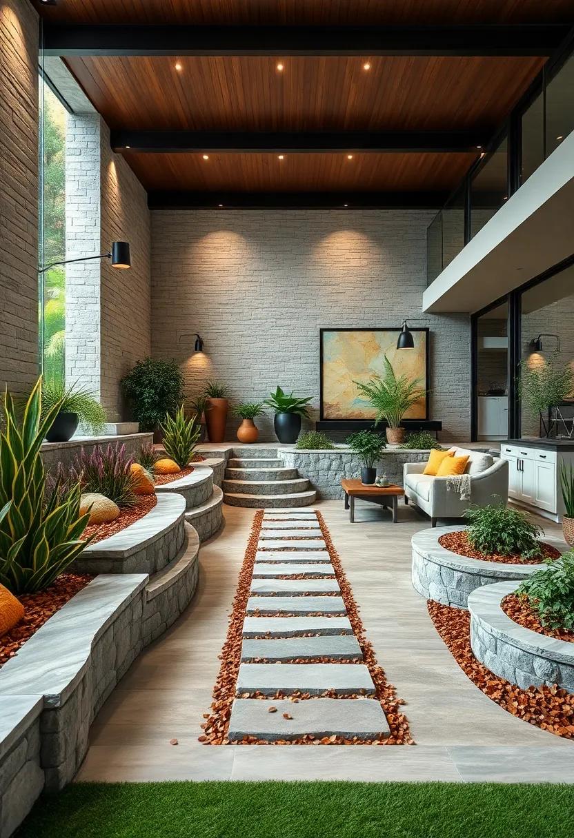 Compact Retaining Walls Supporting Cozy Herb Gardens and Aromatic Plantings Near Doorways