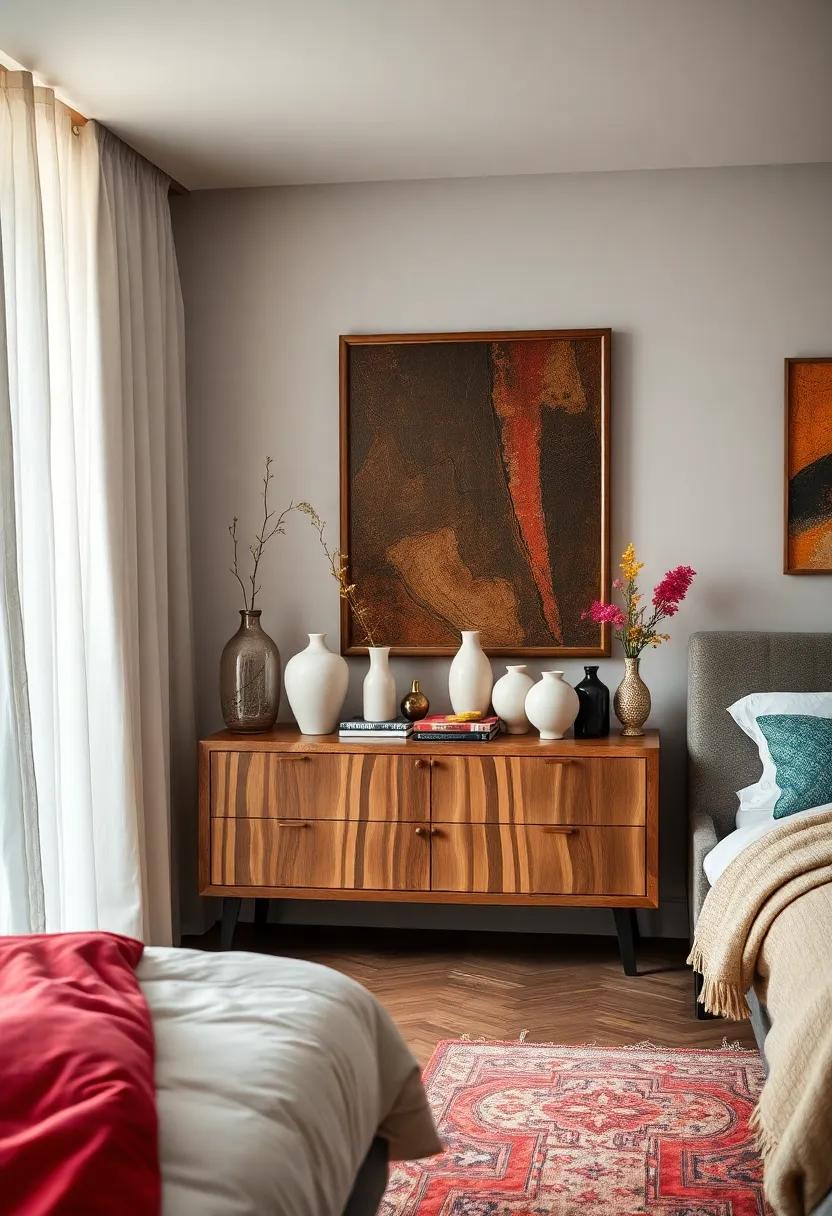 Bold Wallpaper Patterns Featuring Sunbursts, Paisley, or Abstract Swirls in Retro Colorways
