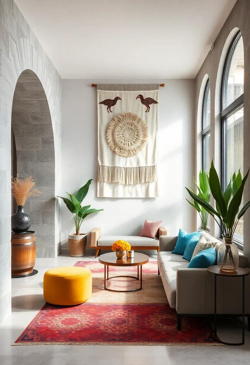 Artisan Textile Wall Hangings Adding Depth And A Tactile Experience To Boutique Entryway Decor