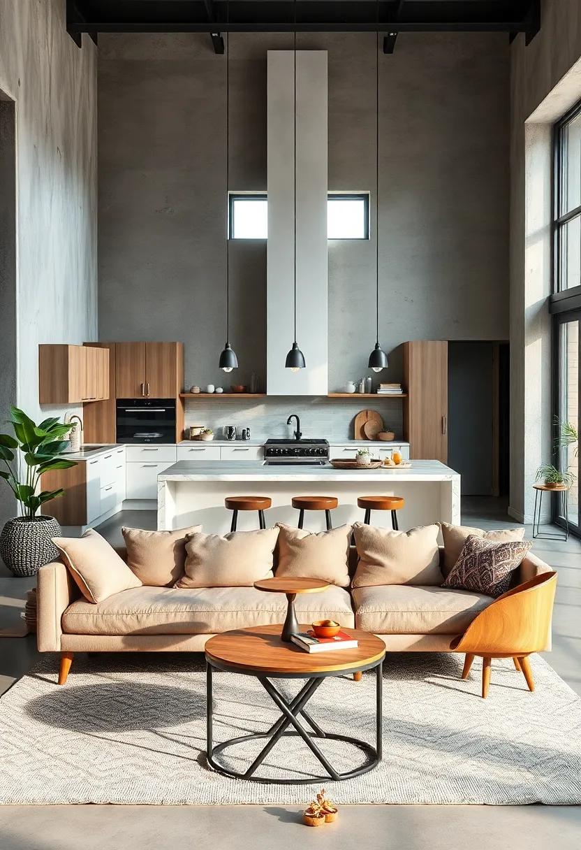Innovative Use of Mixed Materials Like Concrete, Glass, and Metal for an Industrial Chic Vibe