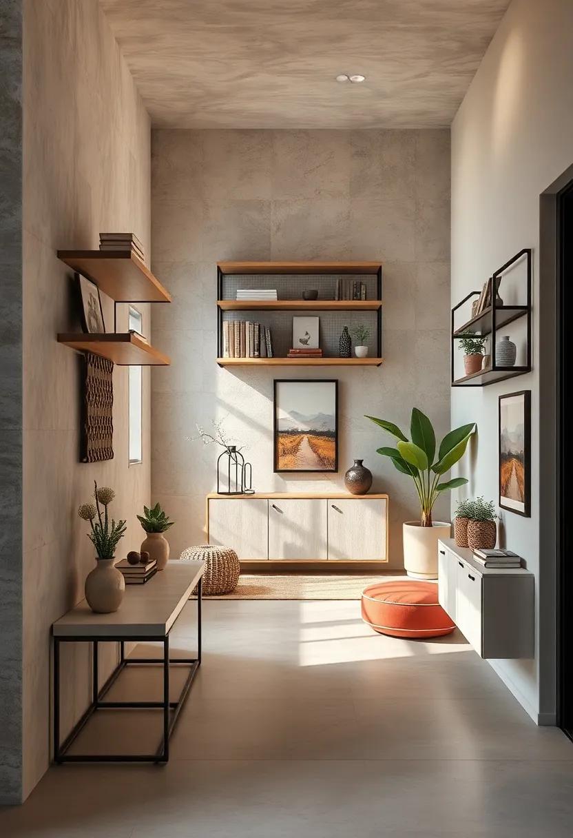 Open Frame and Wire Mesh Shelving Bringing Airy, Lightweight Storage and Visual Playfulness to Entryways