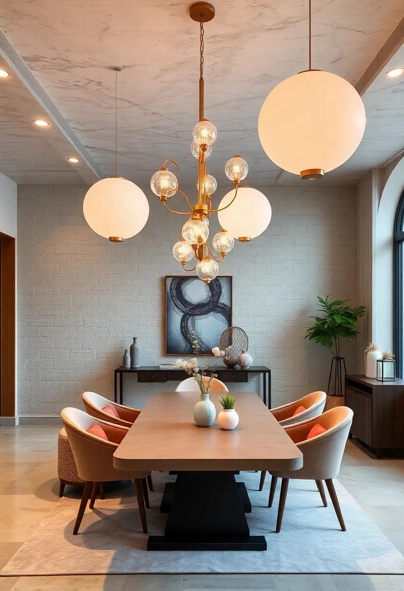 Whimsical Balloon-Shaped Chandeliers in Soft Pastels for Playful Dining Room Designs