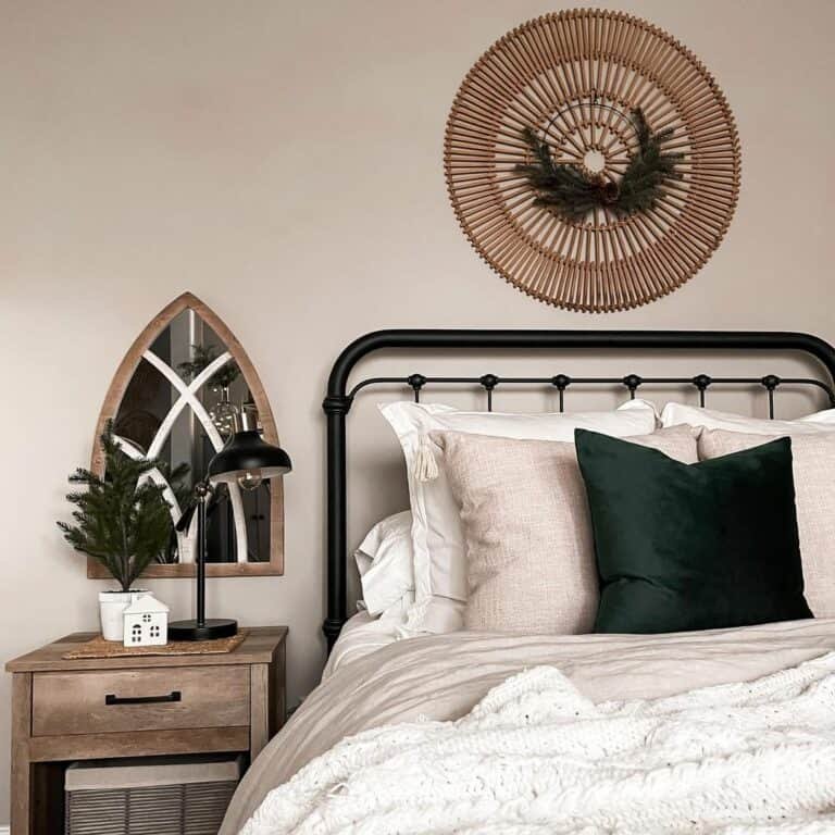 Fresh Winter Greenery in the Bedroom