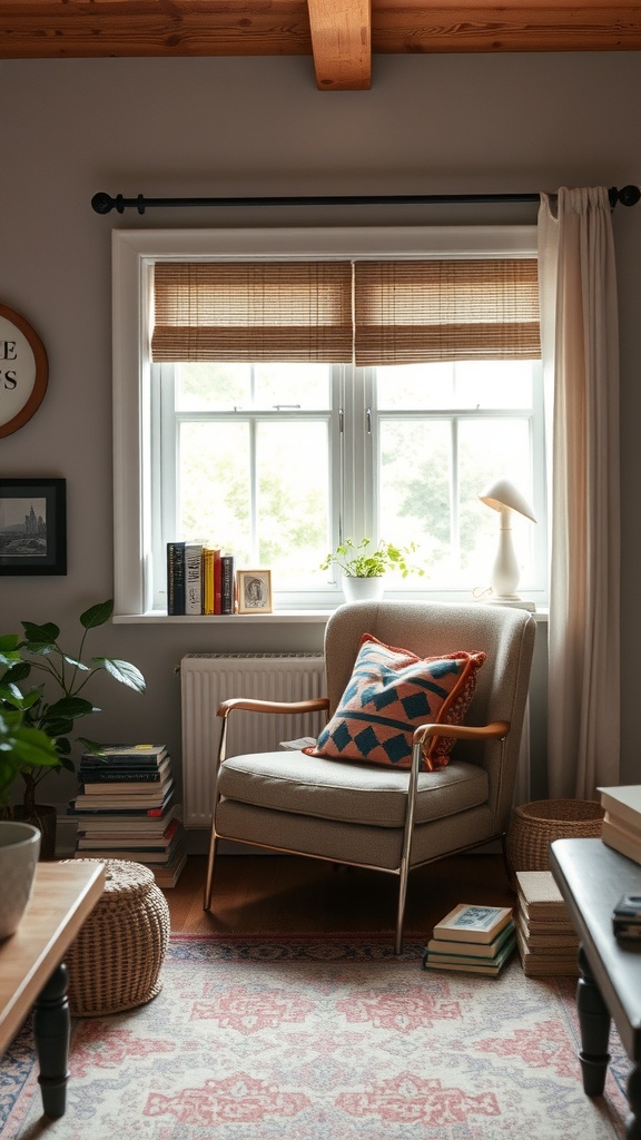 inviting reading nook