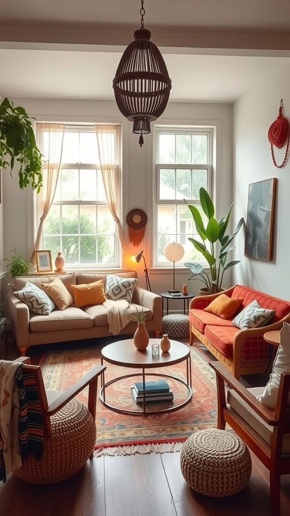 Efficient furniture layout in small space