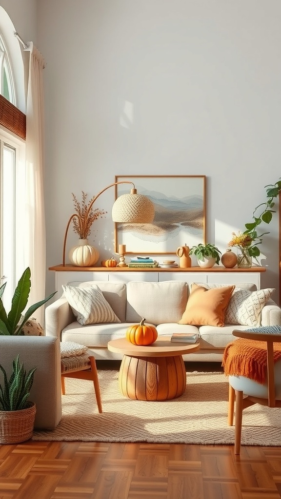 Seasonal autumn decor accents