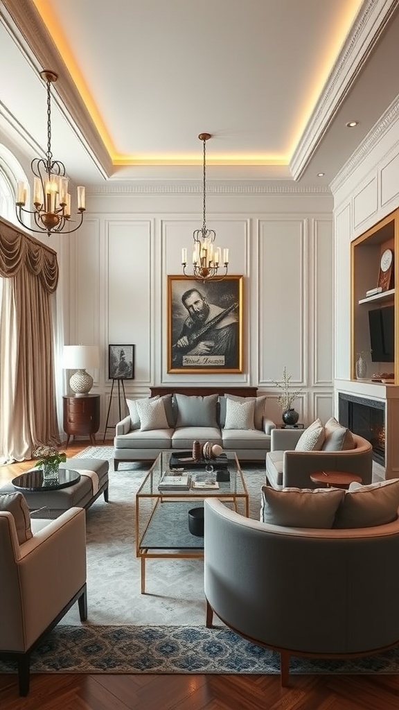 comfortable seating arrangement