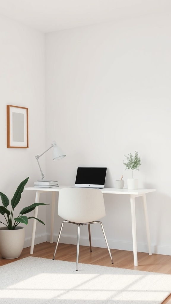 Minimalist home office integration