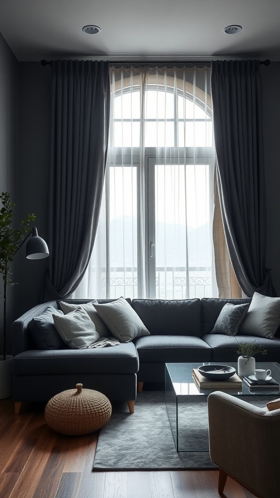 layered window treatments