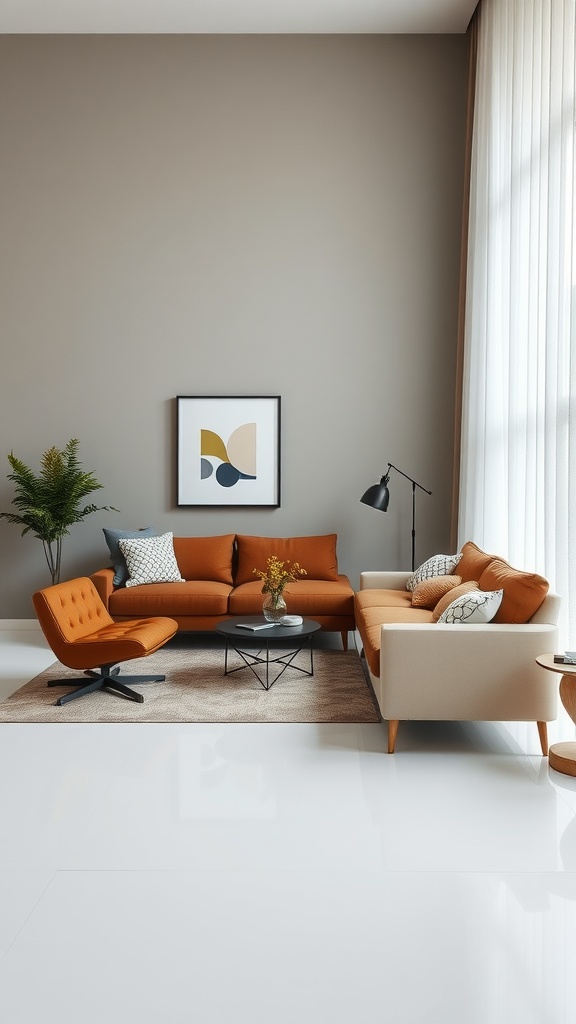 Minimalist modern design with neutral tones