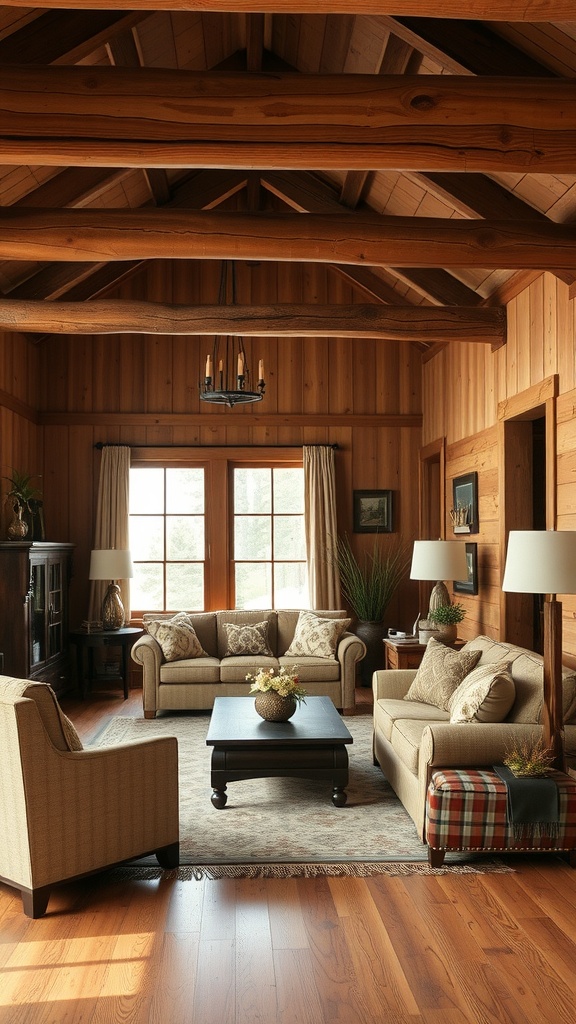 Embrace rustic elegance with natural wood accents