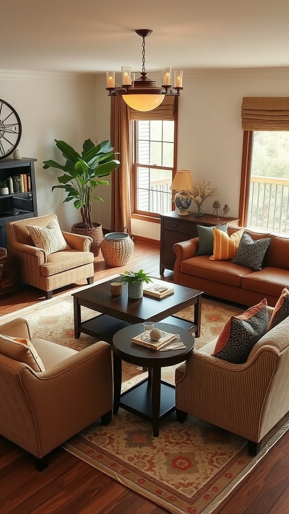 Mix and match cushions for visual interest