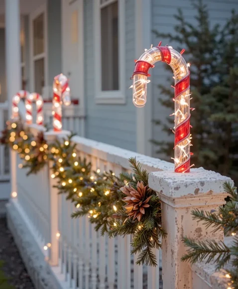 Candy Cane Light Stakes