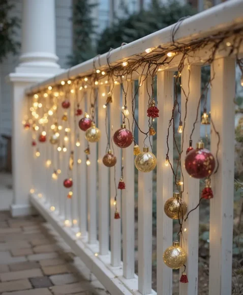Hanging Ornaments with Lights