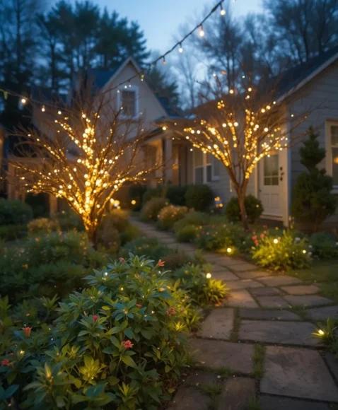 Solar-Powered Outdoor Lights