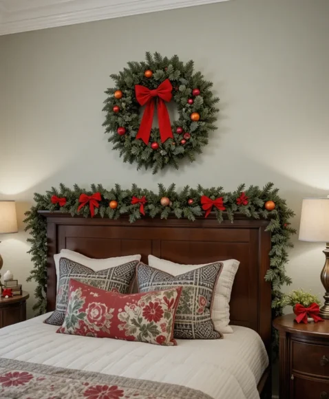 Wreath Above Bed