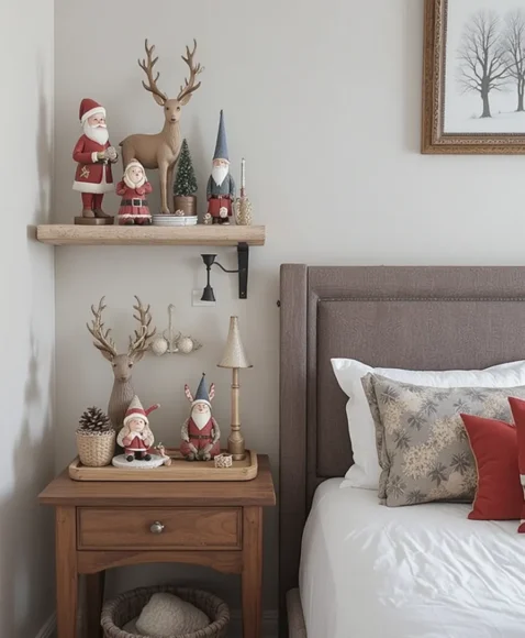 Santa or Reindeer Figurines