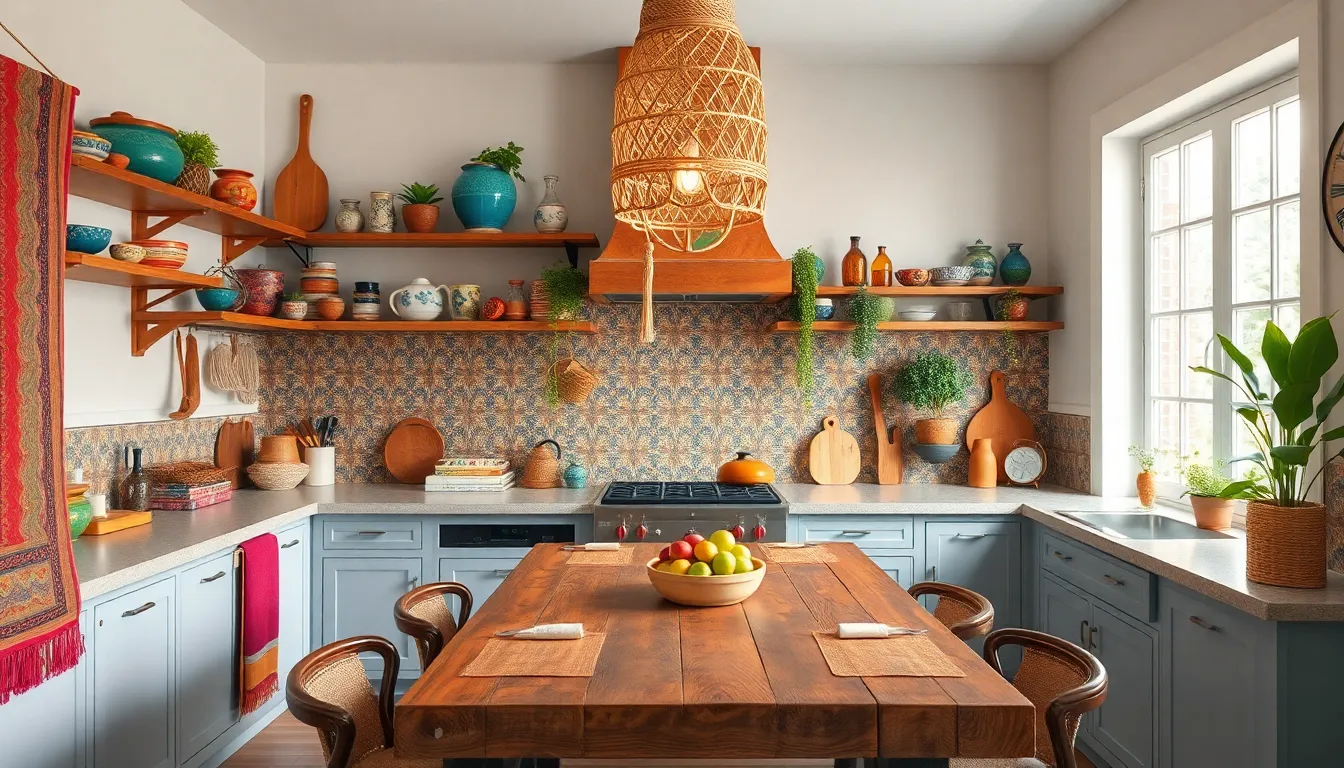 Boho Kitchen Global Decor