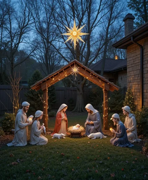 Outdoor Nativity Scene