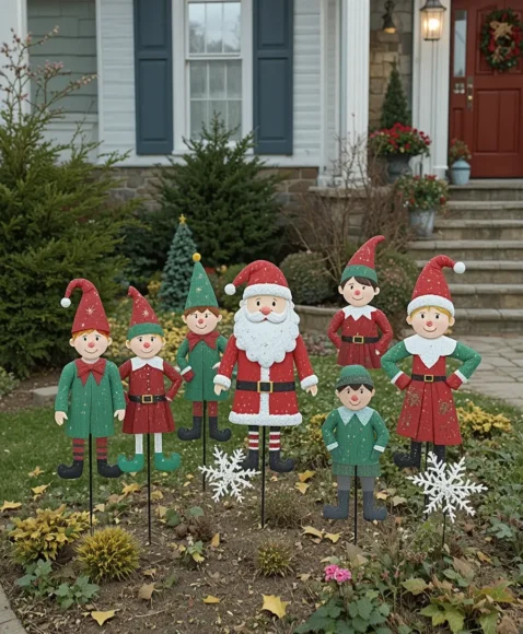 Holiday-themed Garden Stakes
