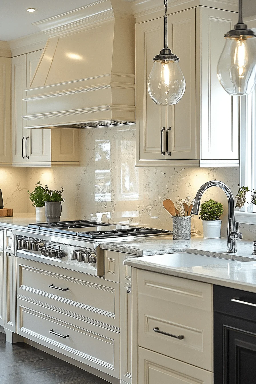 29 Ivory Kitchen Cabinets That Spark Warmth and Happiness ivory kitchen cabinets