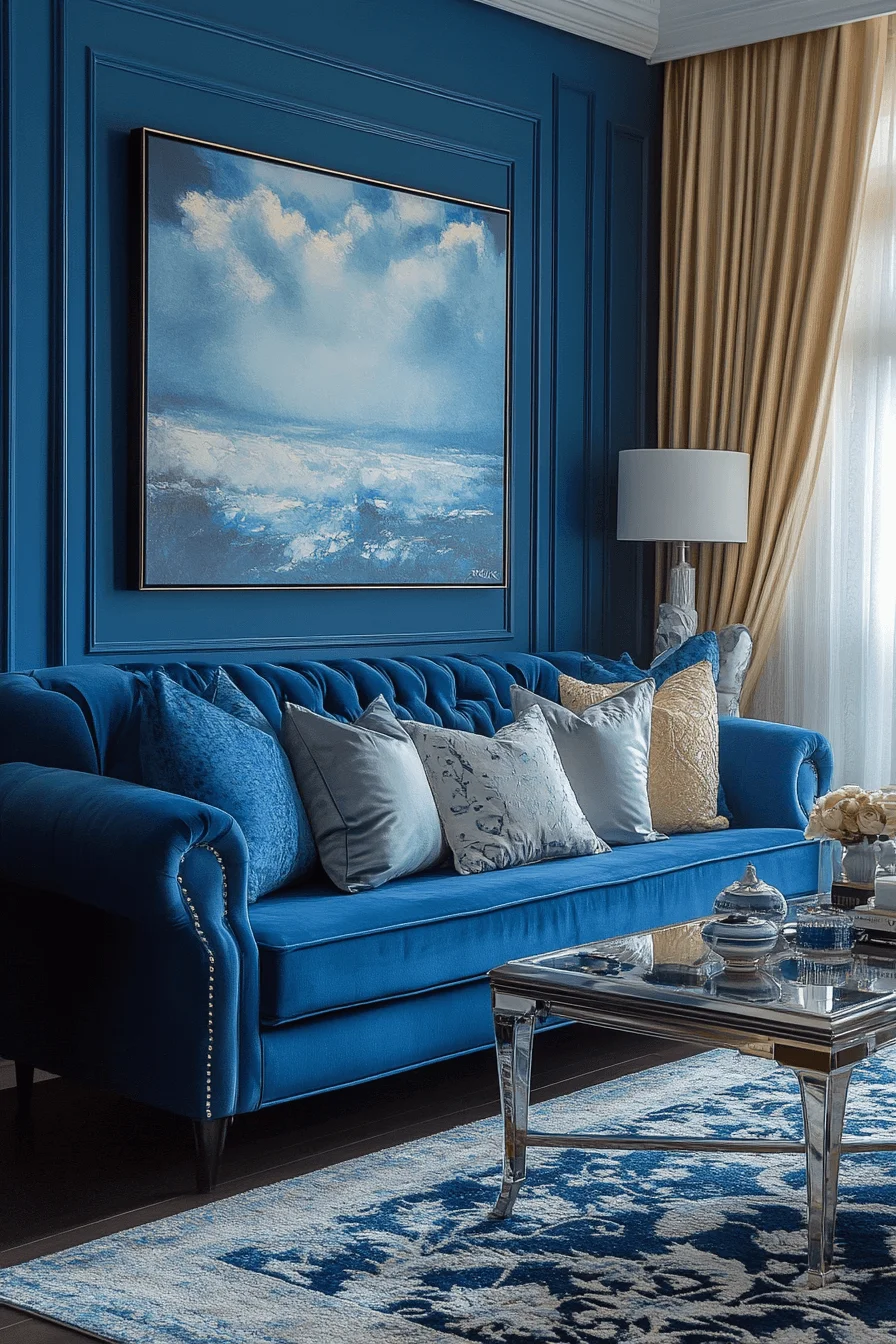 29 Blue Sofa Living Room Ideas for a Stylish and Cheerful Space blue sofa living room design
