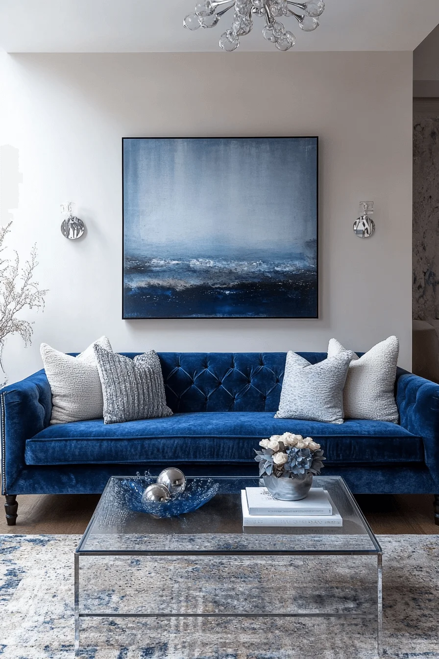 29 Blue Sofa Living Room Ideas for a Stylish and Cheerful Space blue sofa living room design