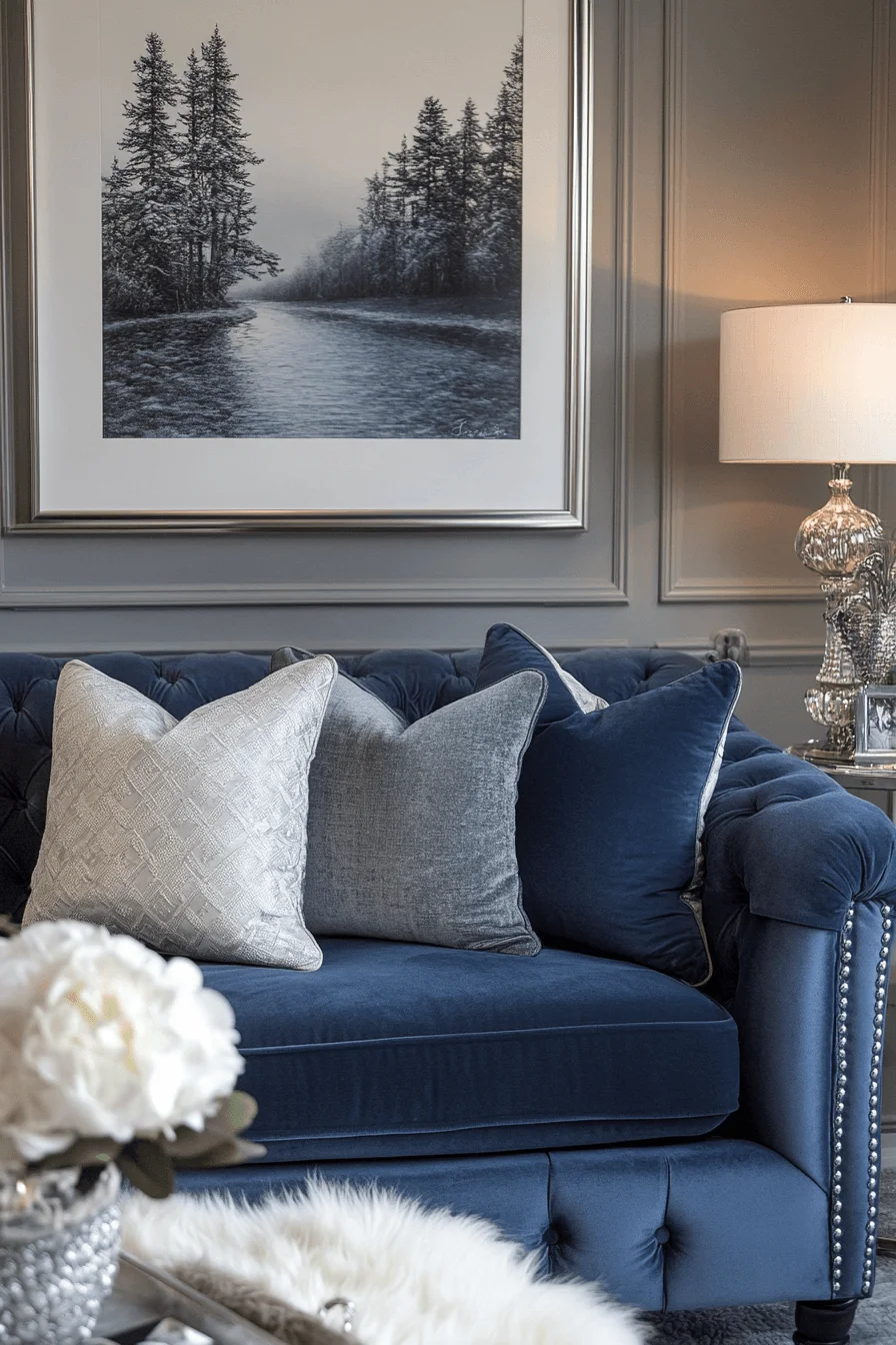 29 Blue Sofa Living Room Ideas for a Stylish and Cheerful Space blue sofa living room design