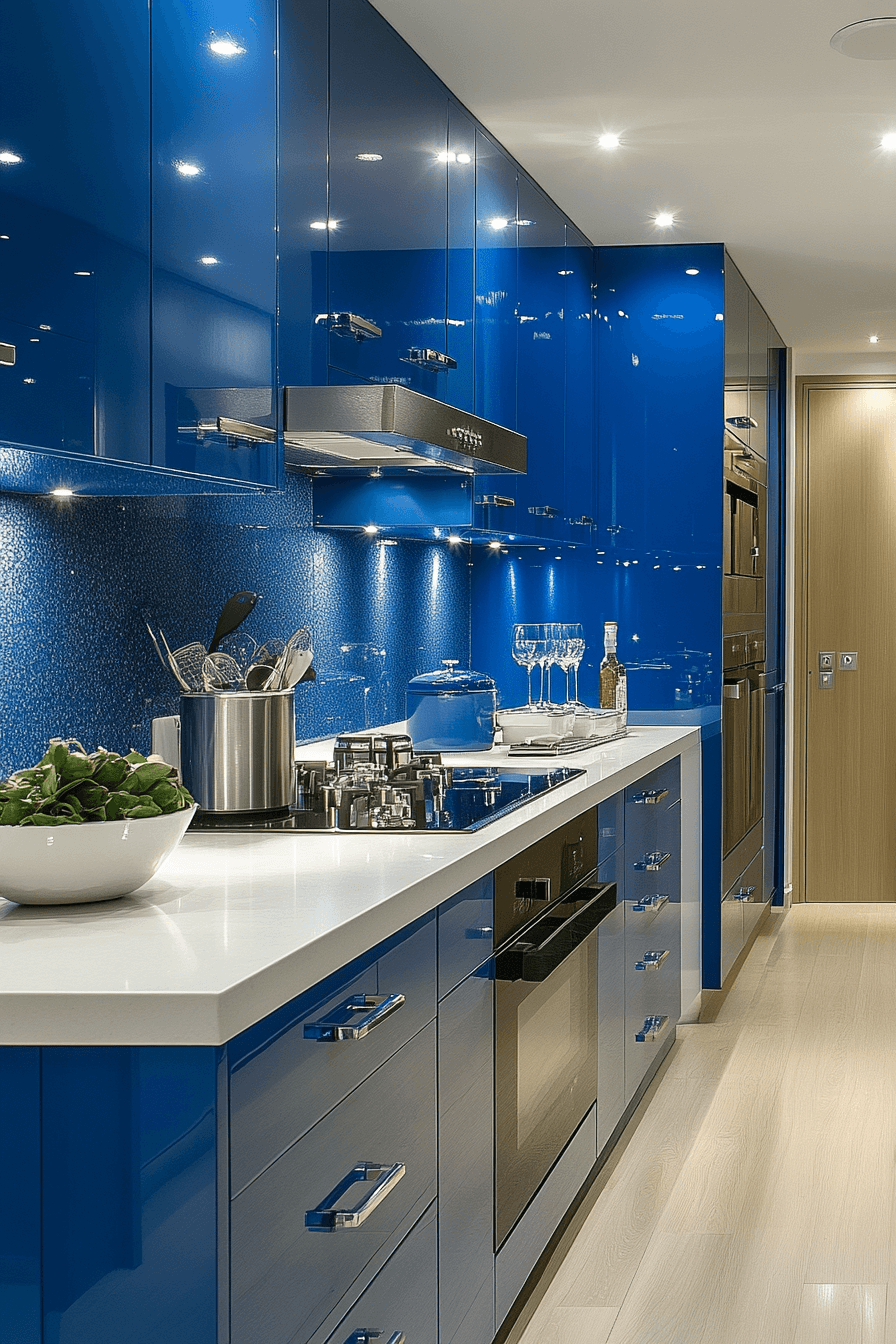 26+ Blue and White Kitchen Cabinets That Make Every Detail Shine blue and white kitchen cabinets