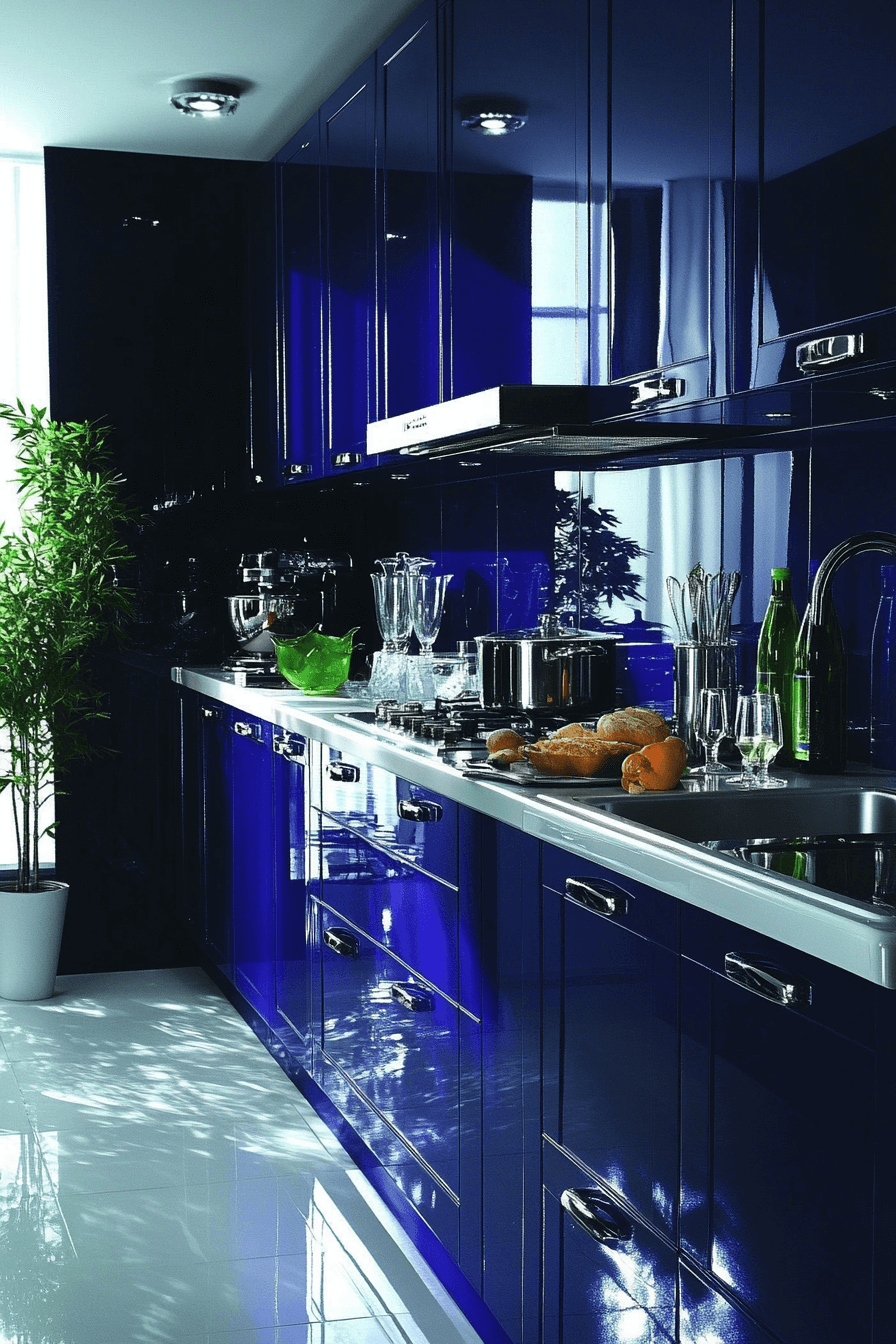 26+ Blue and White Kitchen Cabinets That Make Every Detail Shine blue and white kitchen cabinets