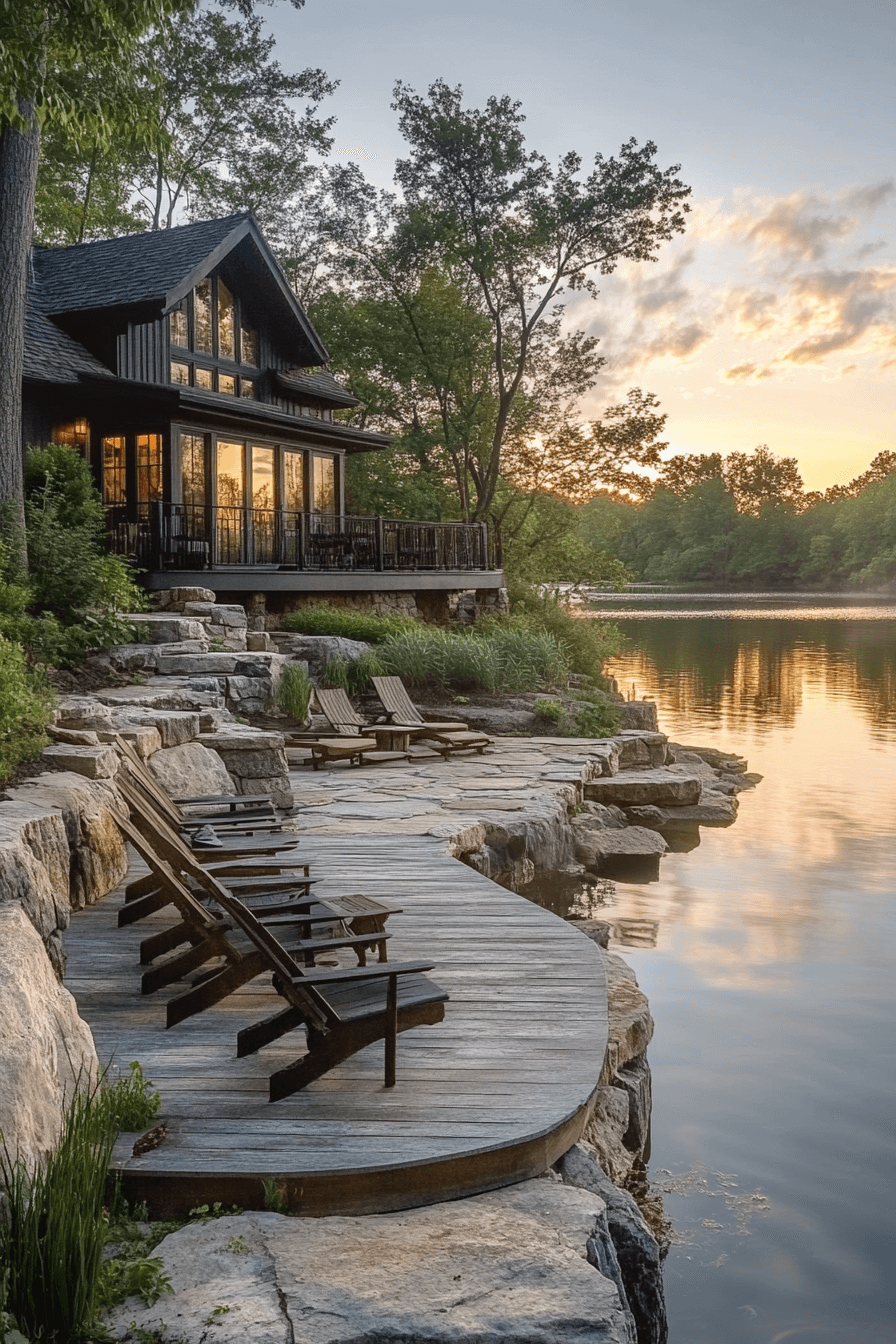 29 Backyard Deck Ideas to Inspire Your Next DIY Project waterside backyard deck