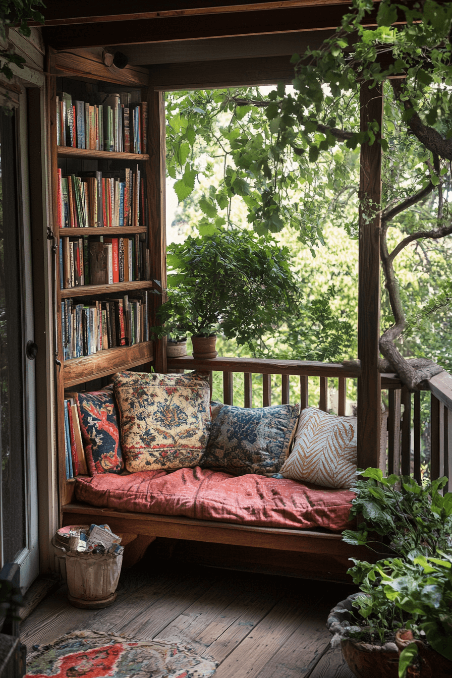 29 Backyard Deck Ideas to Inspire Your Next DIY Project reading nook deck