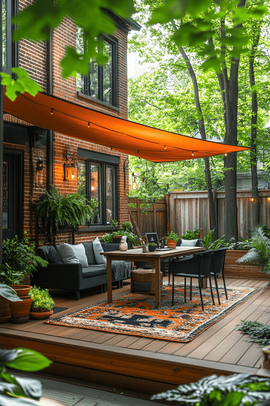 29 Backyard Deck Ideas to Inspire Your Next DIY Project open-air work deck