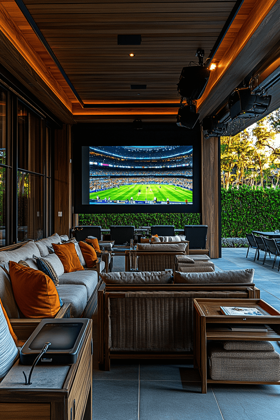 29 Backyard Deck Ideas to Inspire Your Next DIY Project game day viewing deck