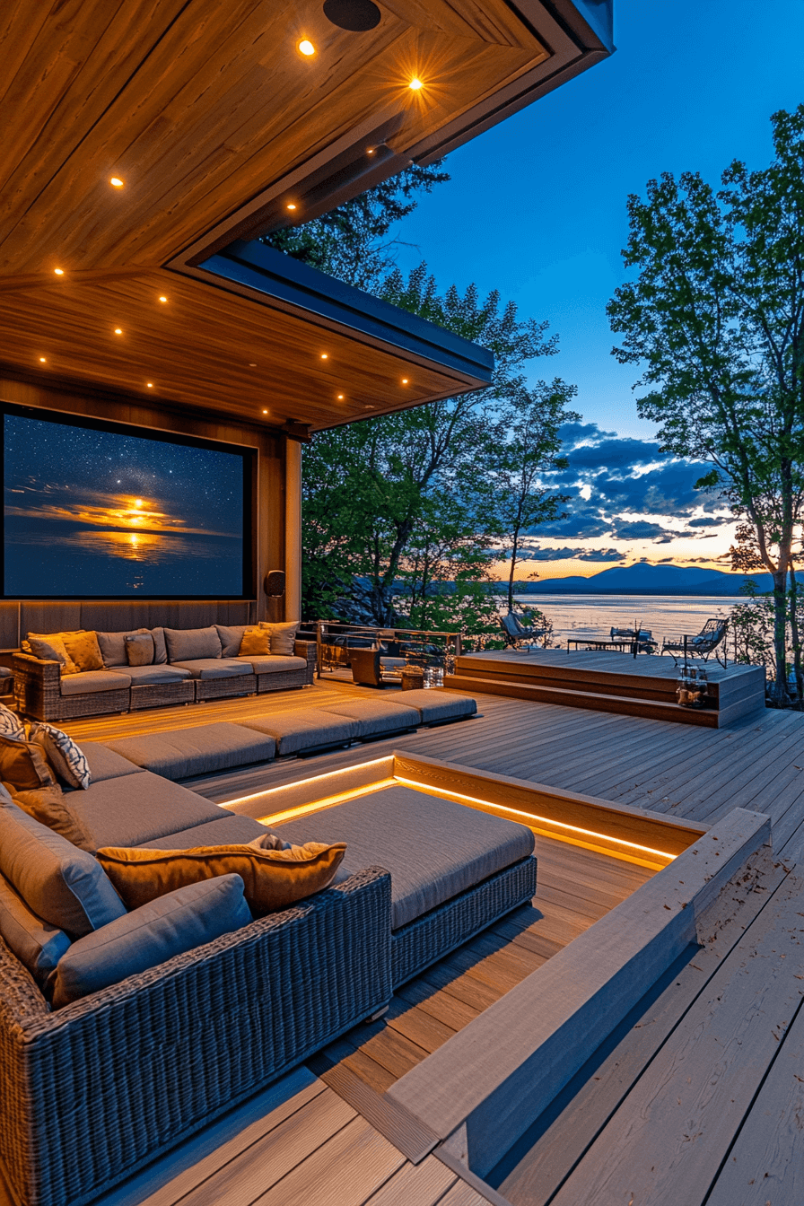 29 Backyard Deck Ideas to Inspire Your Next DIY Project evening gathering deck