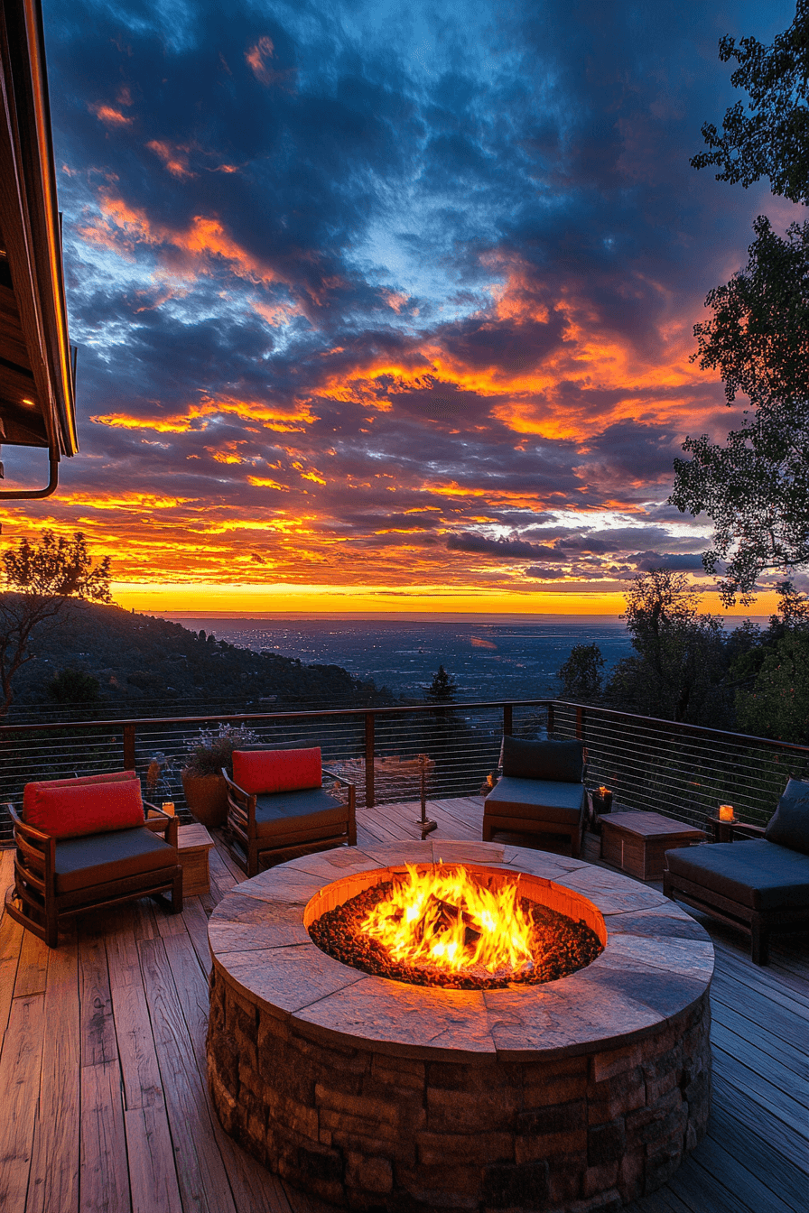 29 Backyard Deck Ideas to Inspire Your Next DIY Project sunset serenity deck