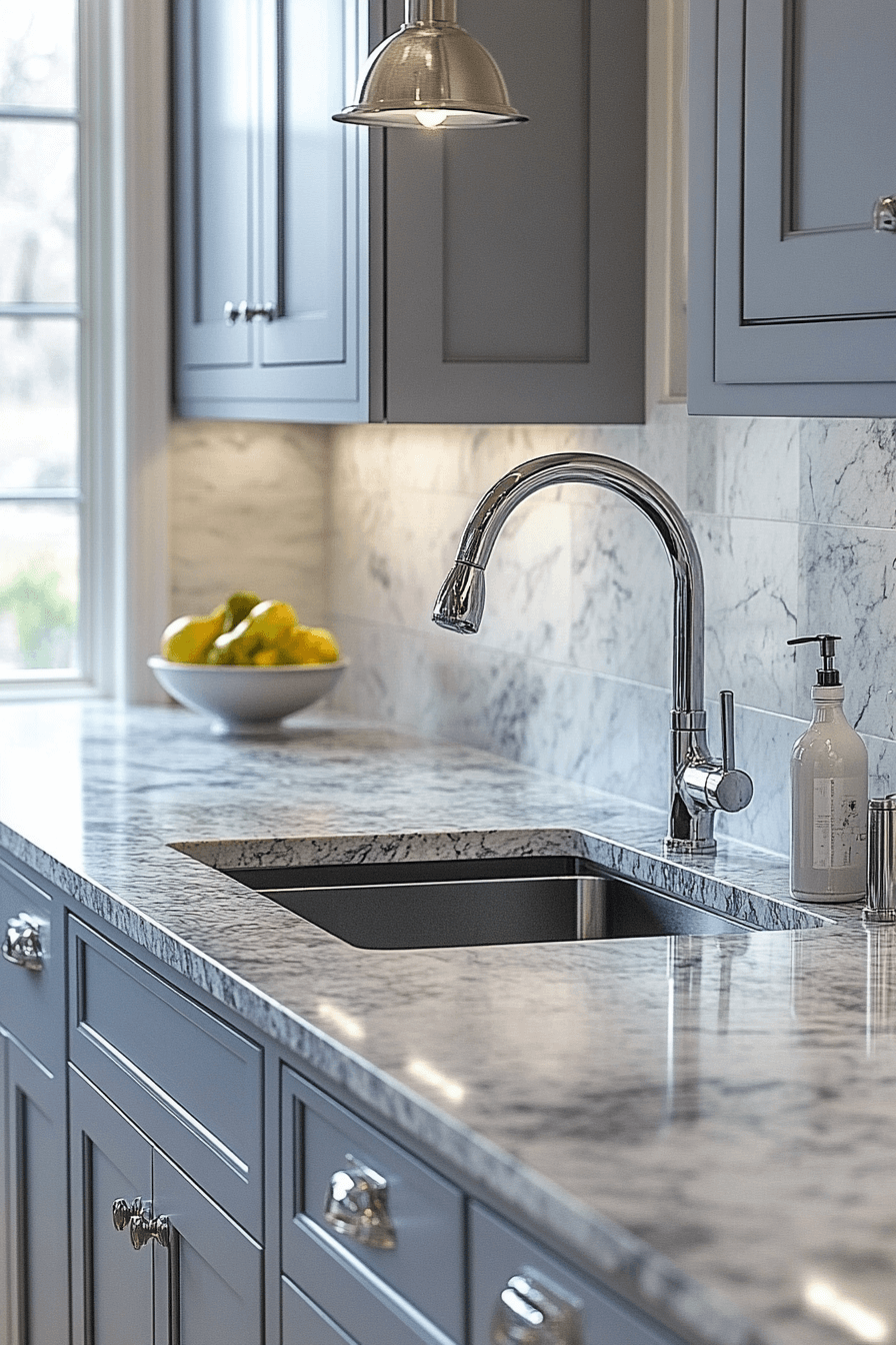 dark grey kitchen cabinets