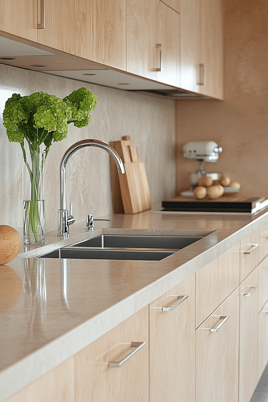 Clean-Lined Maple Design Kitchen Cabinets Clean-Lined Maple Design Kitchen Cabinets