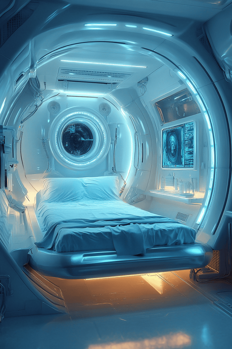 Futuristic Retro Bedroom