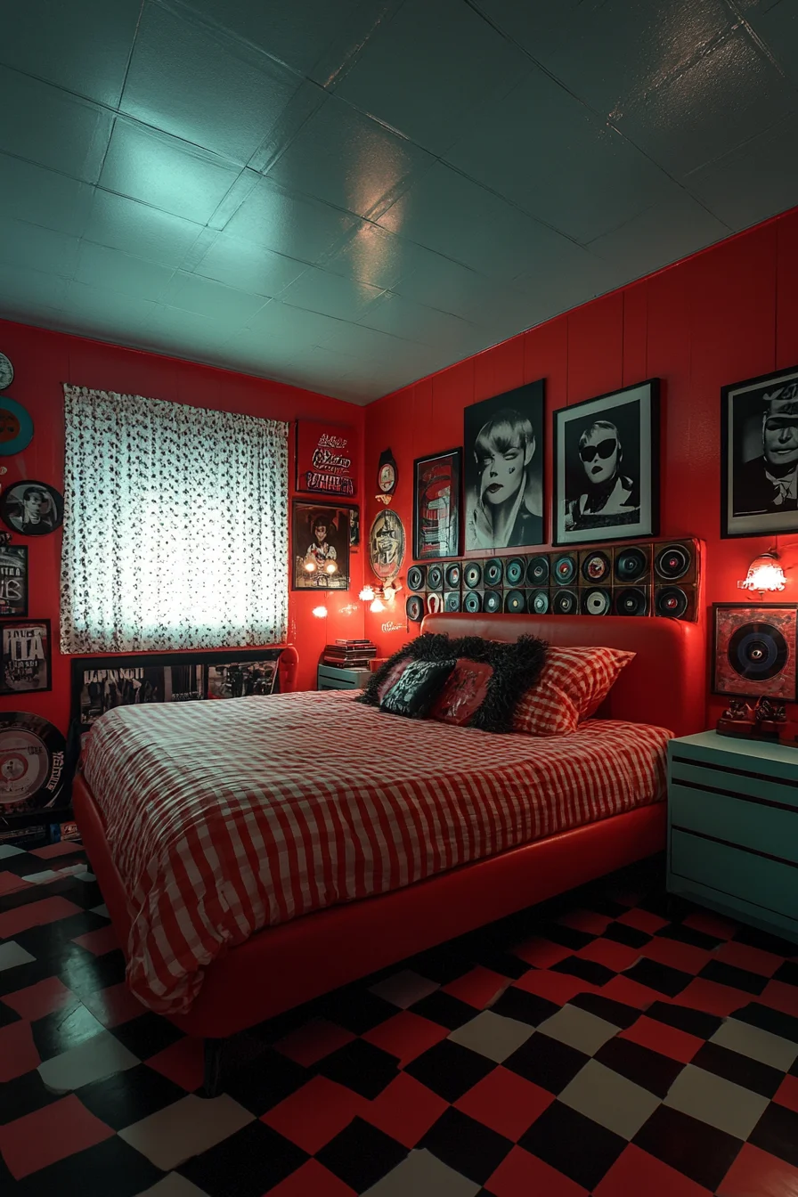 Rockabilly Retro Bedroom