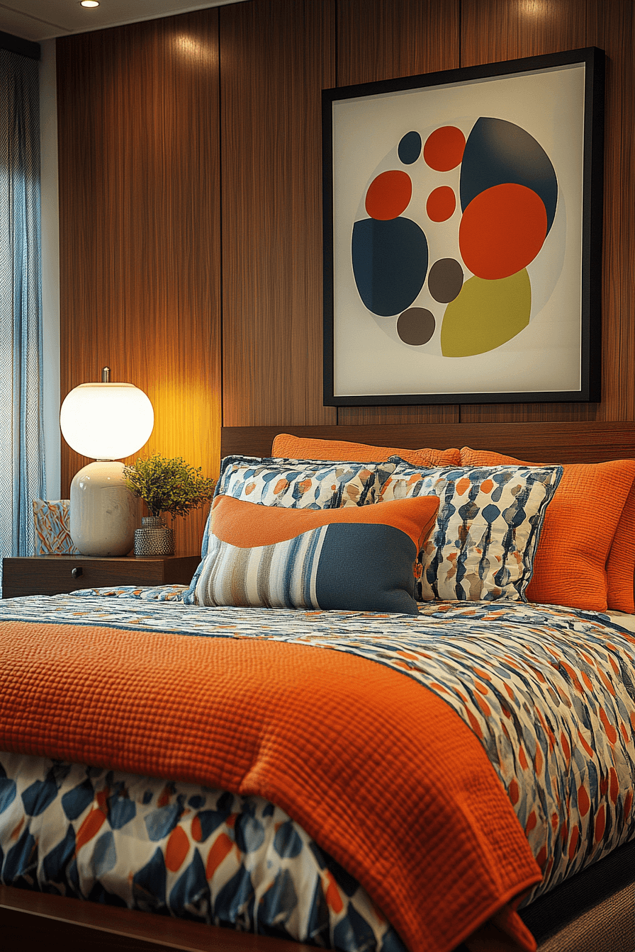 1960s Mod Retro Bedroom